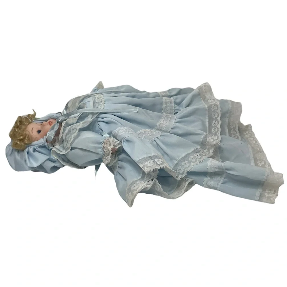 Vintage Baby Doll Sara Plantation Collection Porcelain Bisque Victorian Cottage